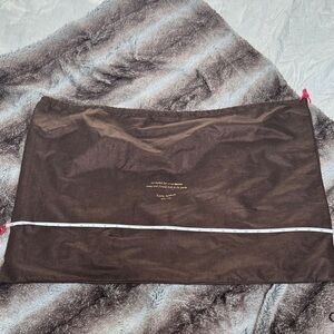 kate spade Brown Drawstring Dust Bag with Gold Logo